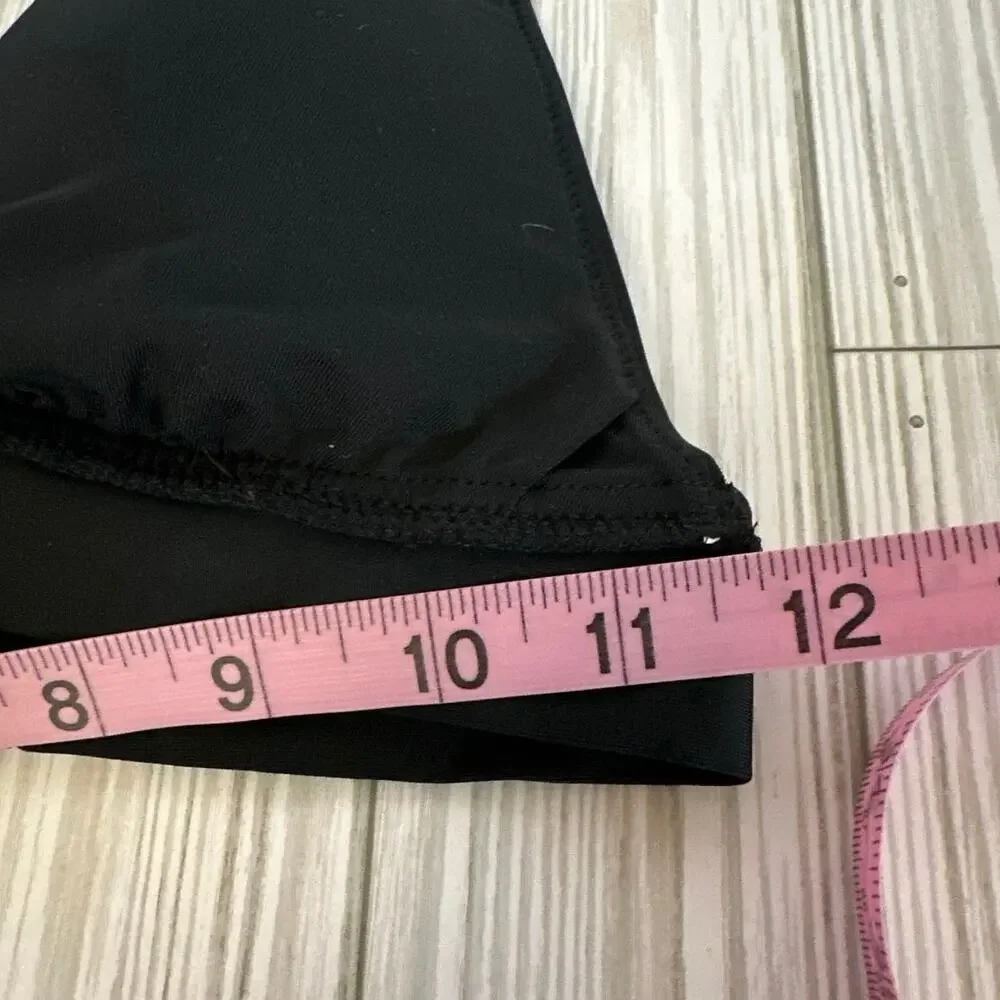 Aerie Womens Size Medium Swim Bikini Top Black Plunge Front Tie Back NWT - Picture 7 of 7